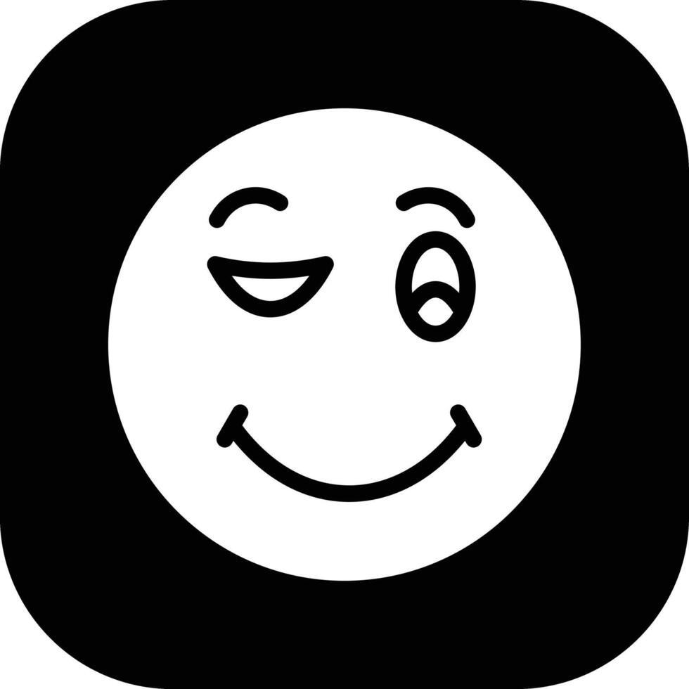 Winking Face Vector Icon