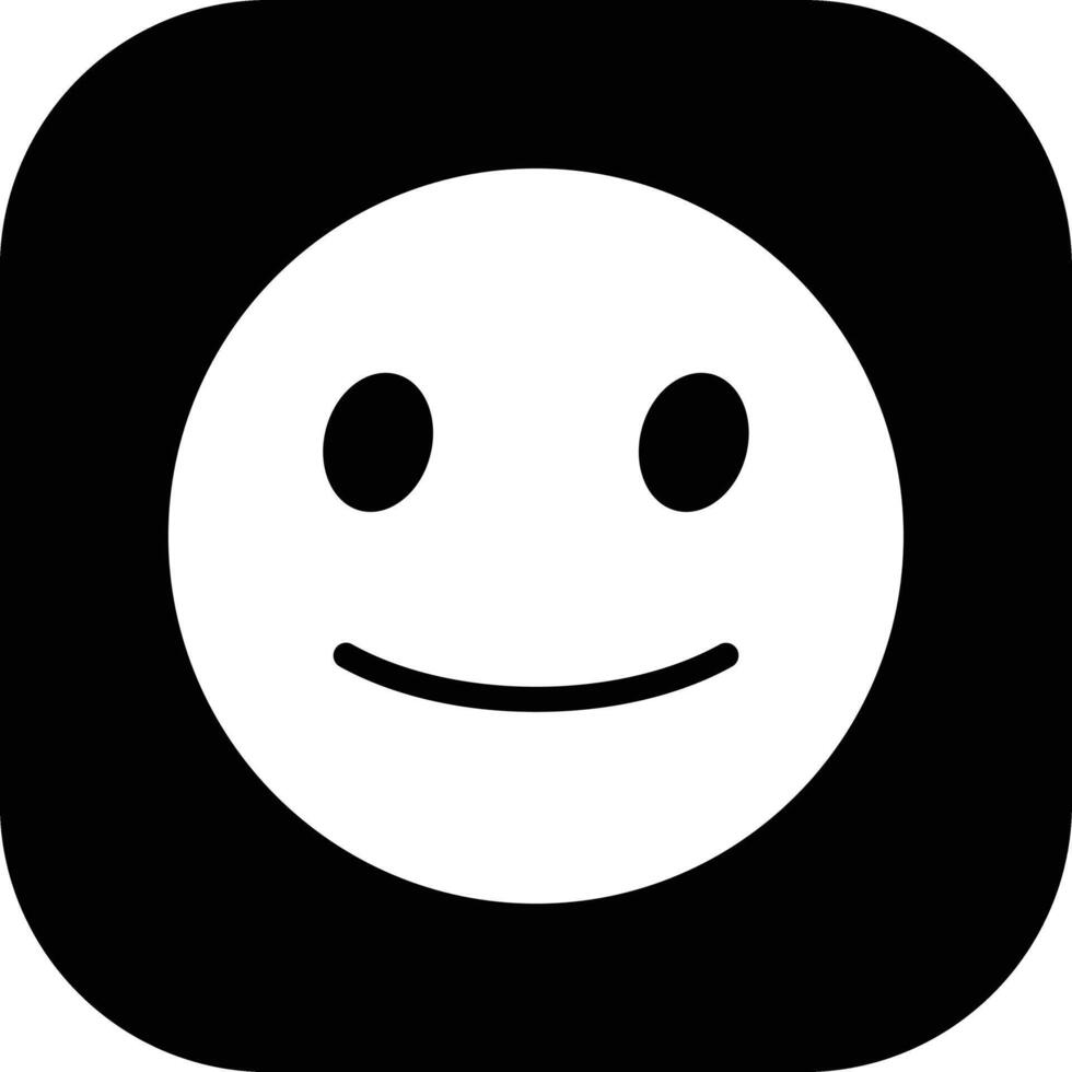 Slightly Smiling Face Vector Icon