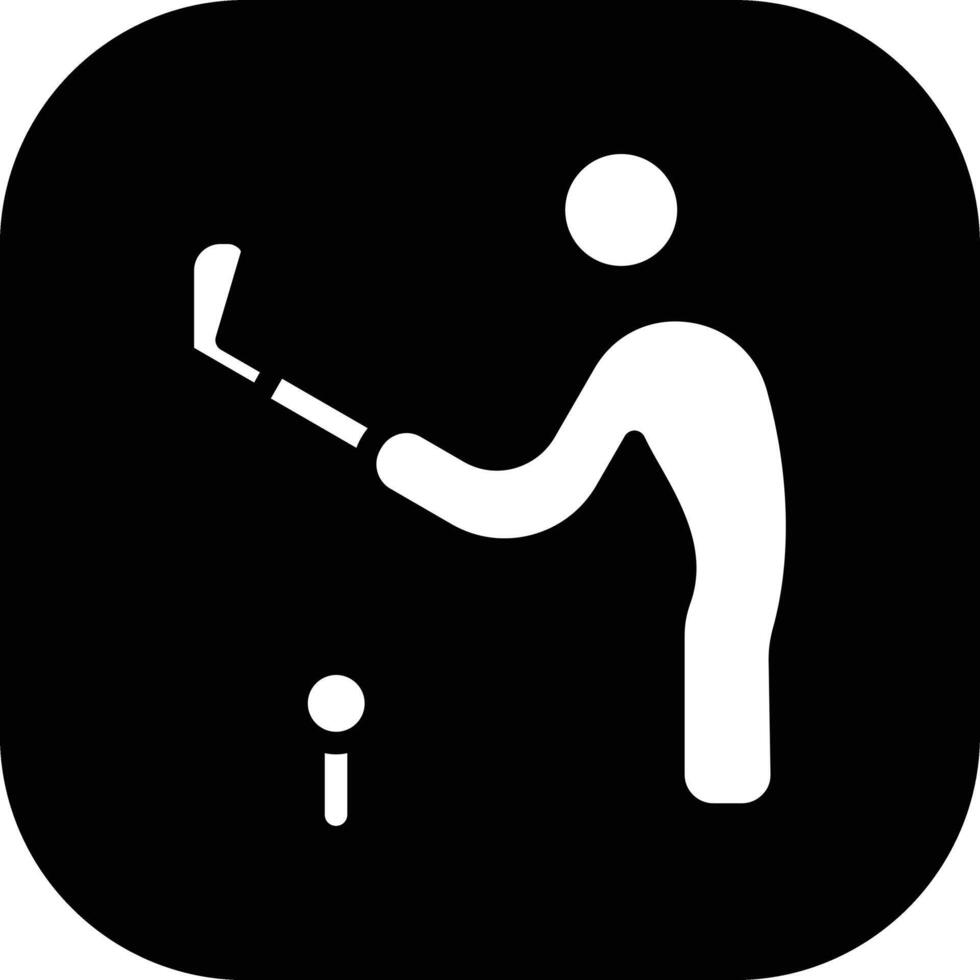 Golf Player Vector Icon