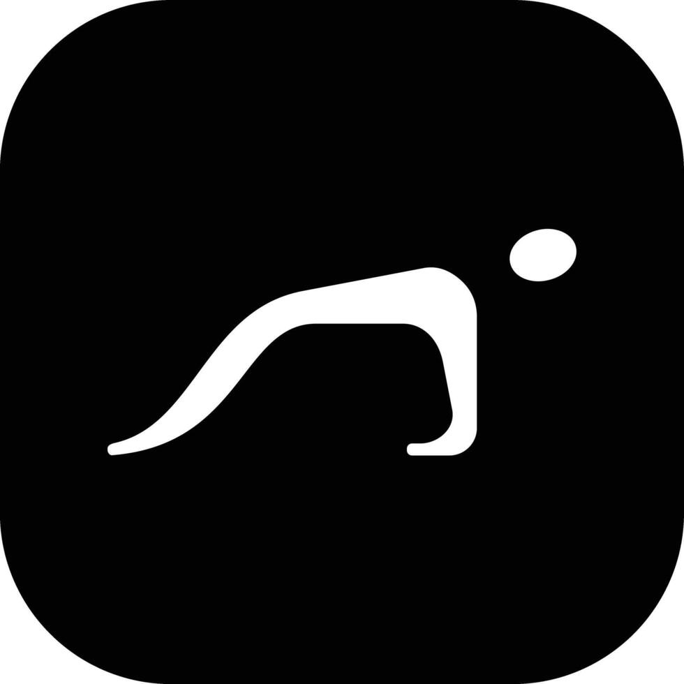 Upward Plank Pose Vector Icon