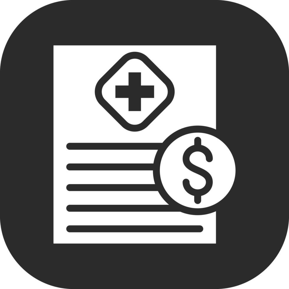 Medical Bill Vector Icon