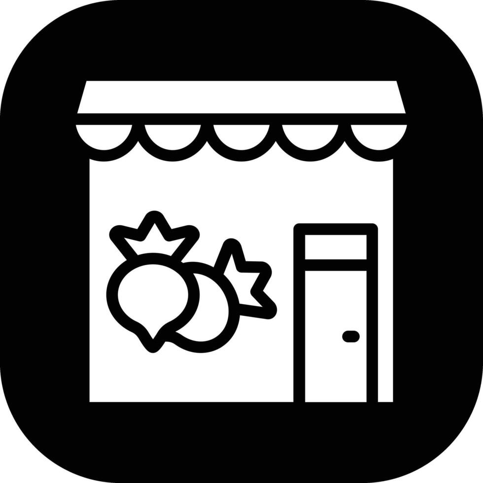 vegetal tienda vector icono