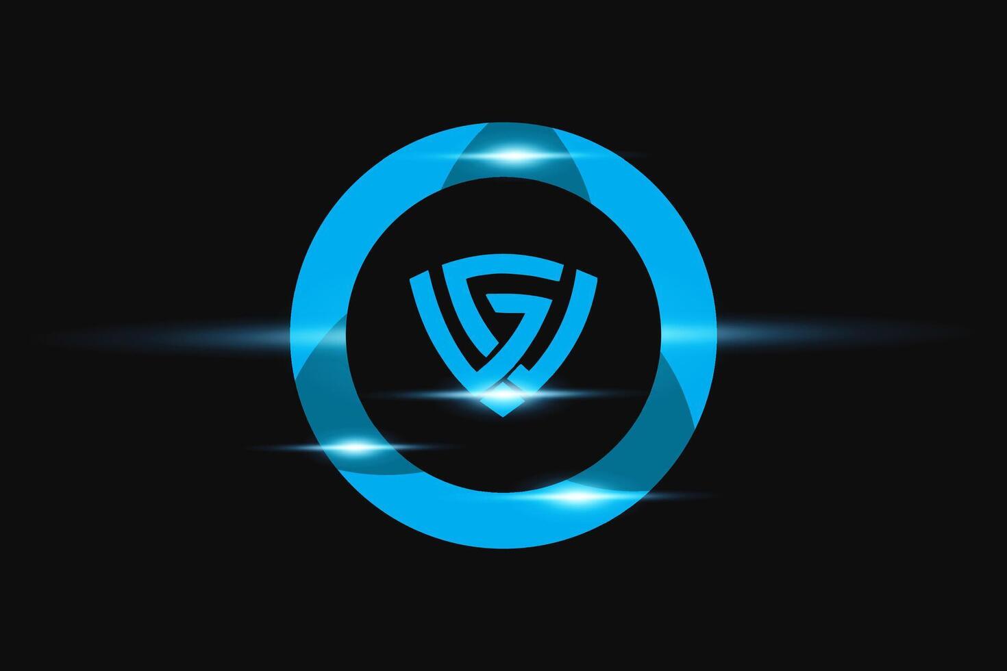 GW Blue logo Design. Vector logo design for business.