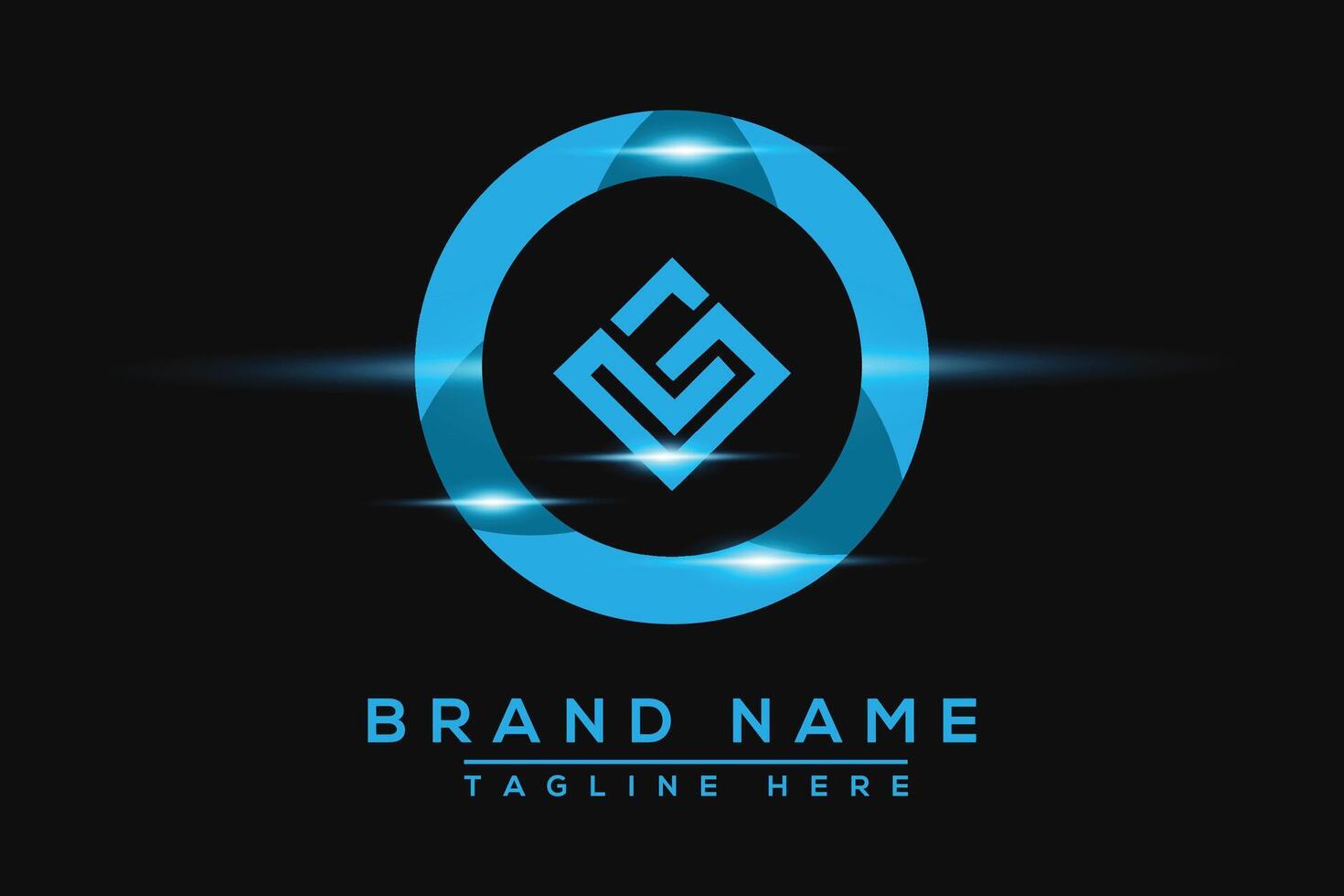 LG Blue logo Design. Vector logo design for business.