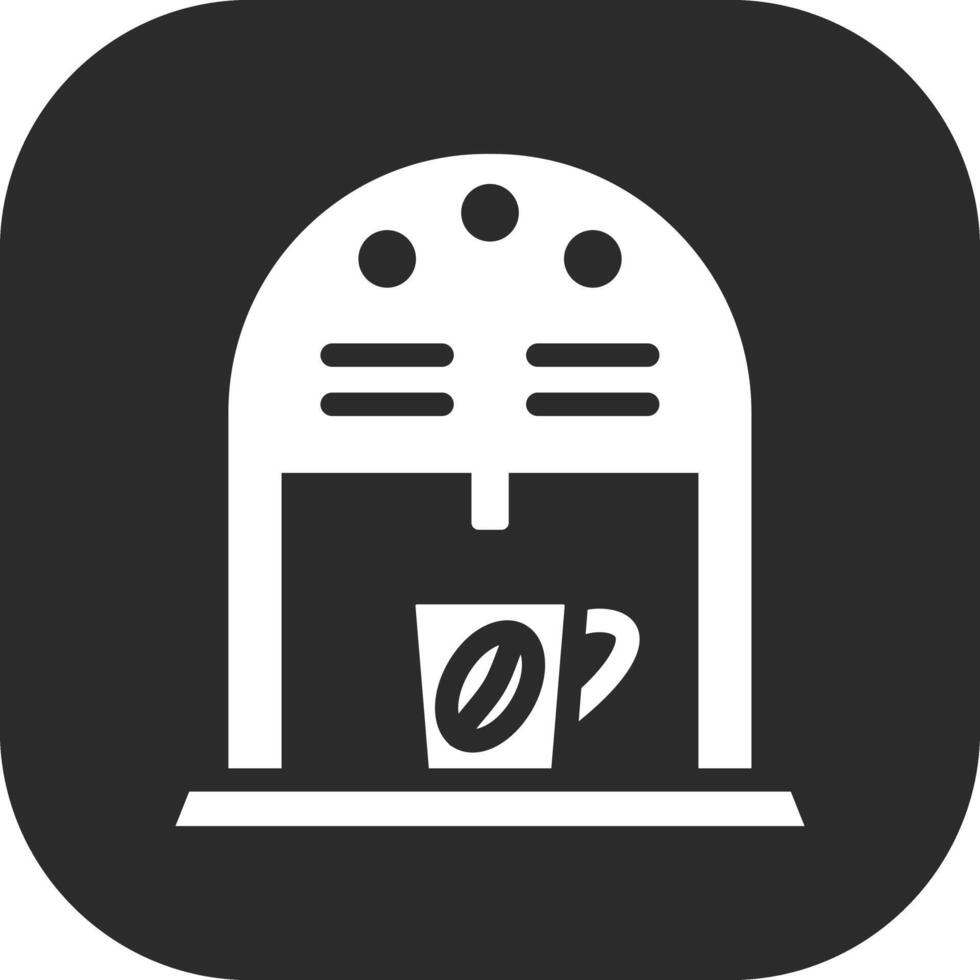 icono de vector de máquina de café