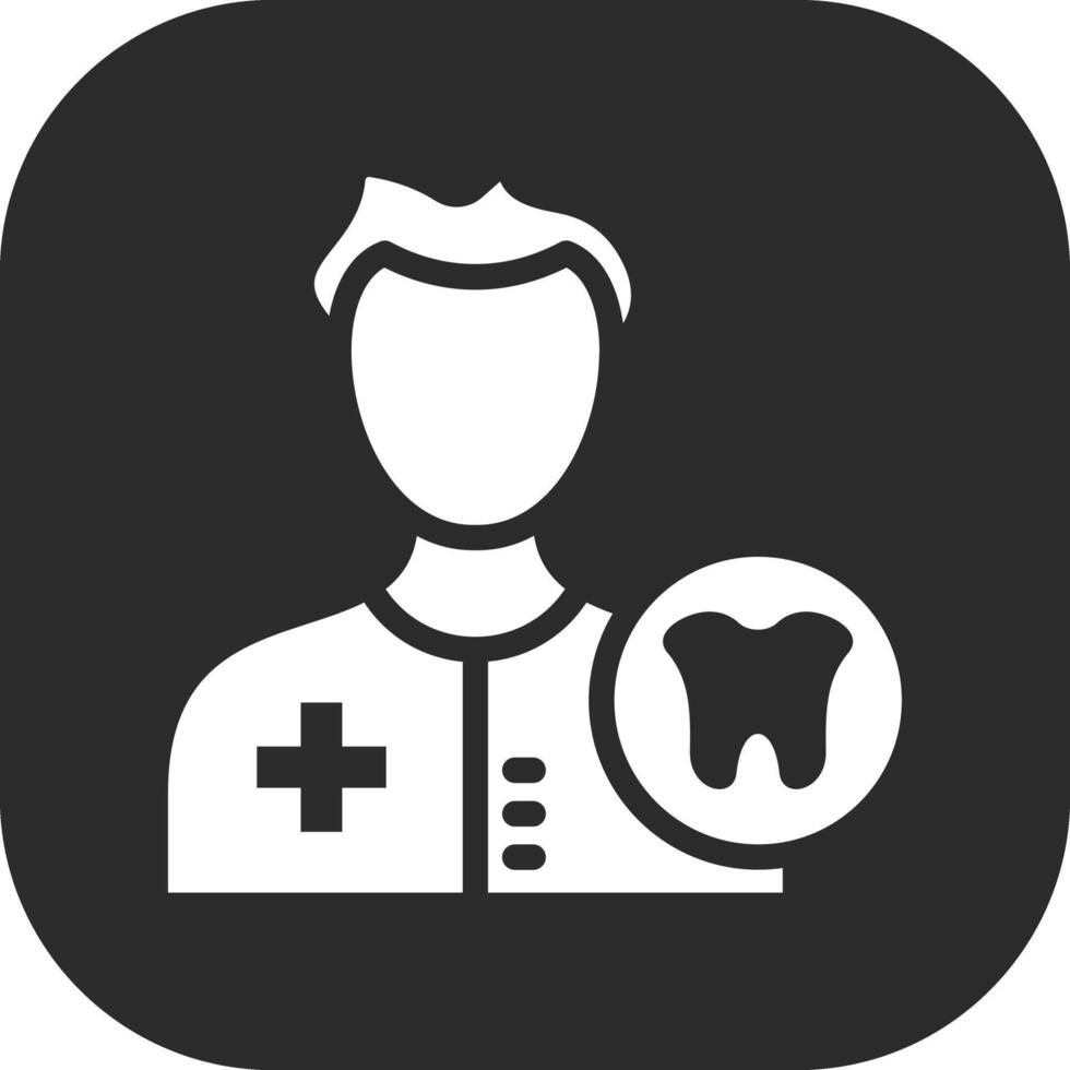 masculino dentista vector icono