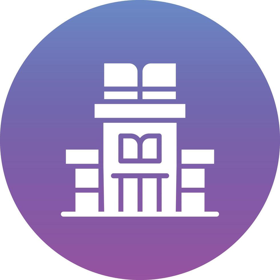 Library Building Vector Icon