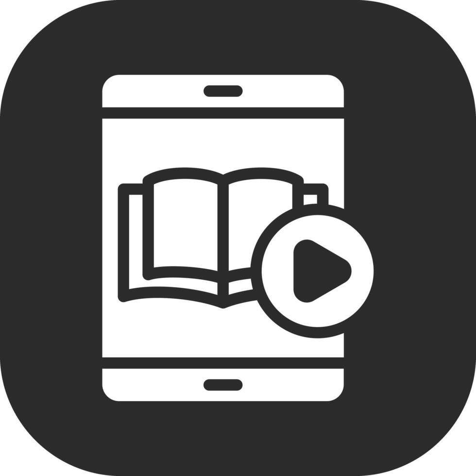 icono de vector de tutorial de vídeo