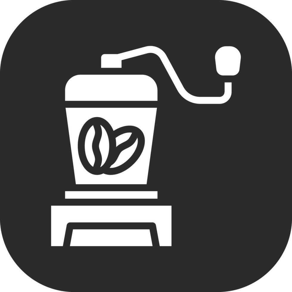 icono de vector de molinillo de café