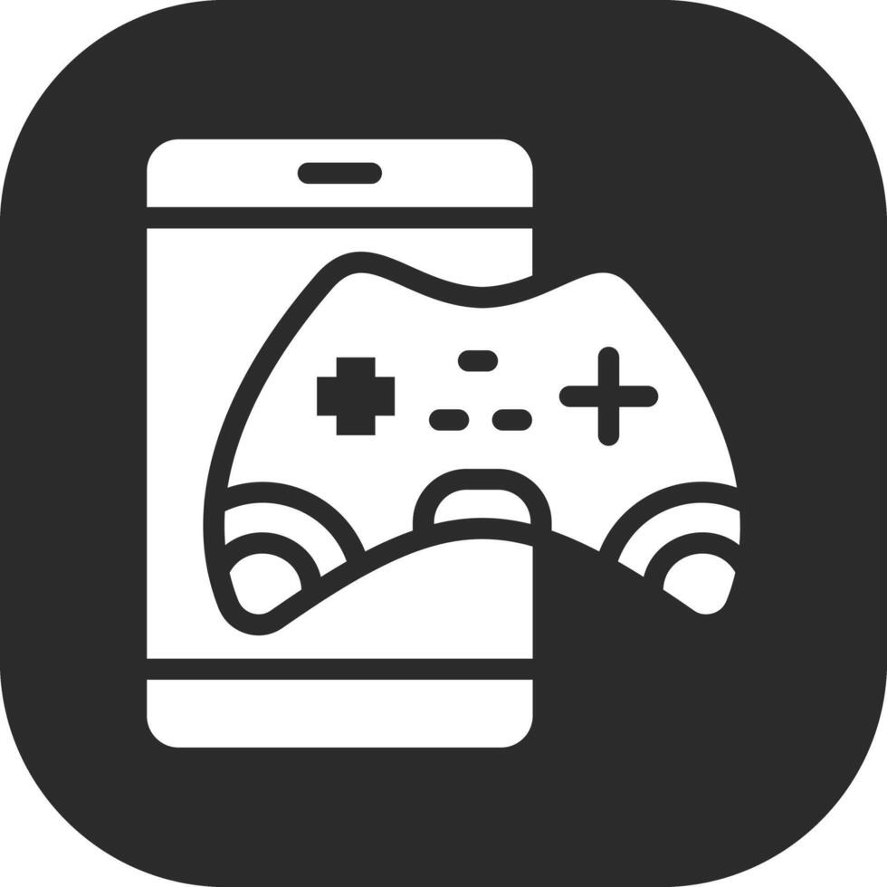 móvil juego de azar vector icono