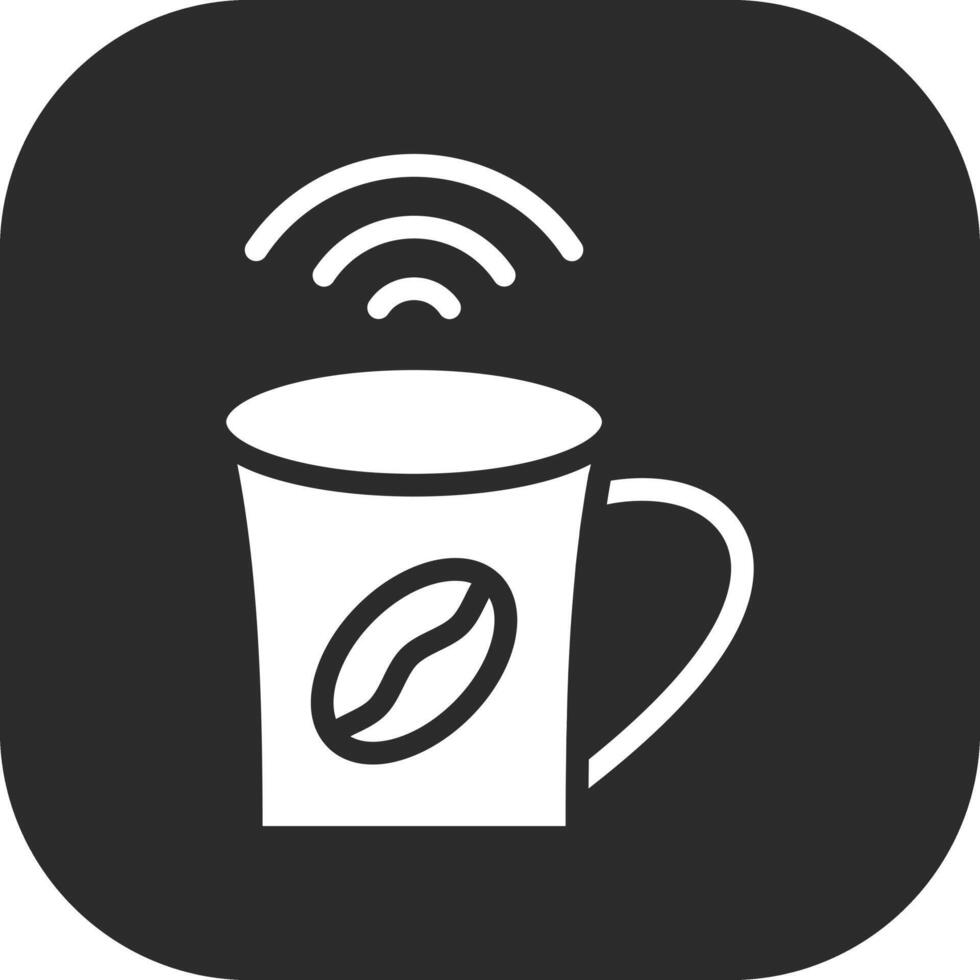 café Wifi vector icono