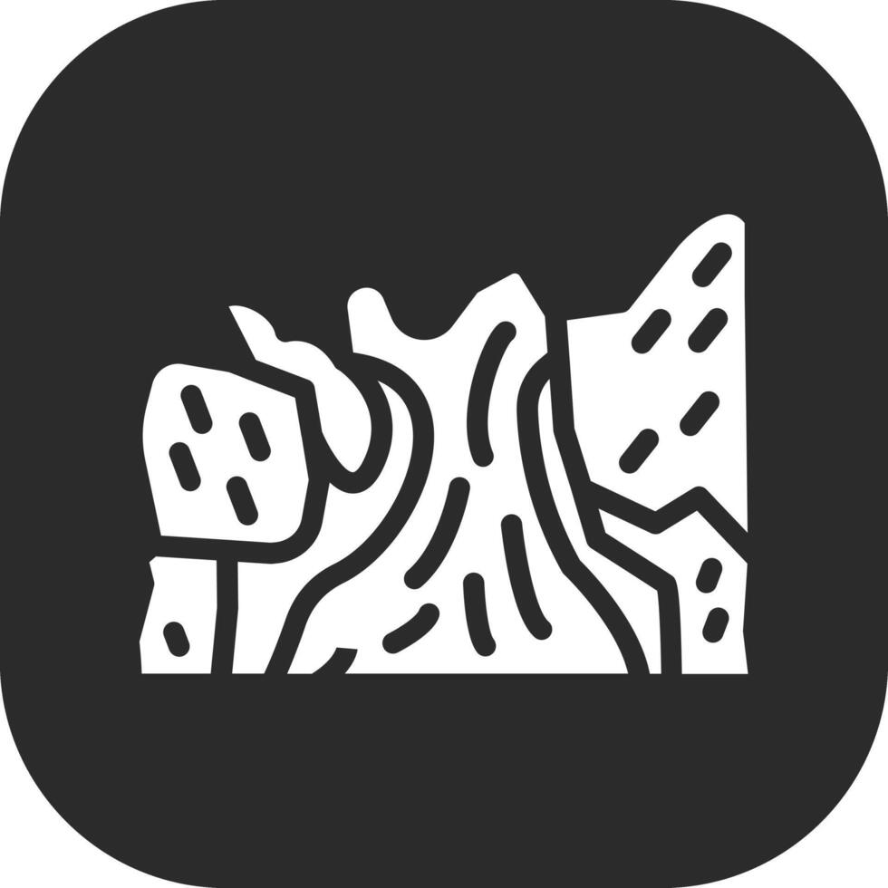 Waterfall Landscape Vector Icon