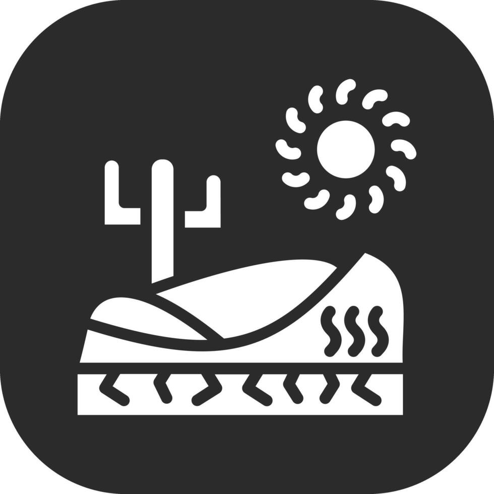 Desert Hot Weather Vector Icon