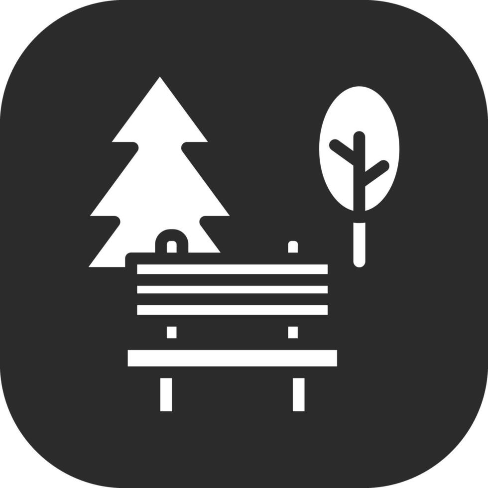 parque paisaje vector icono