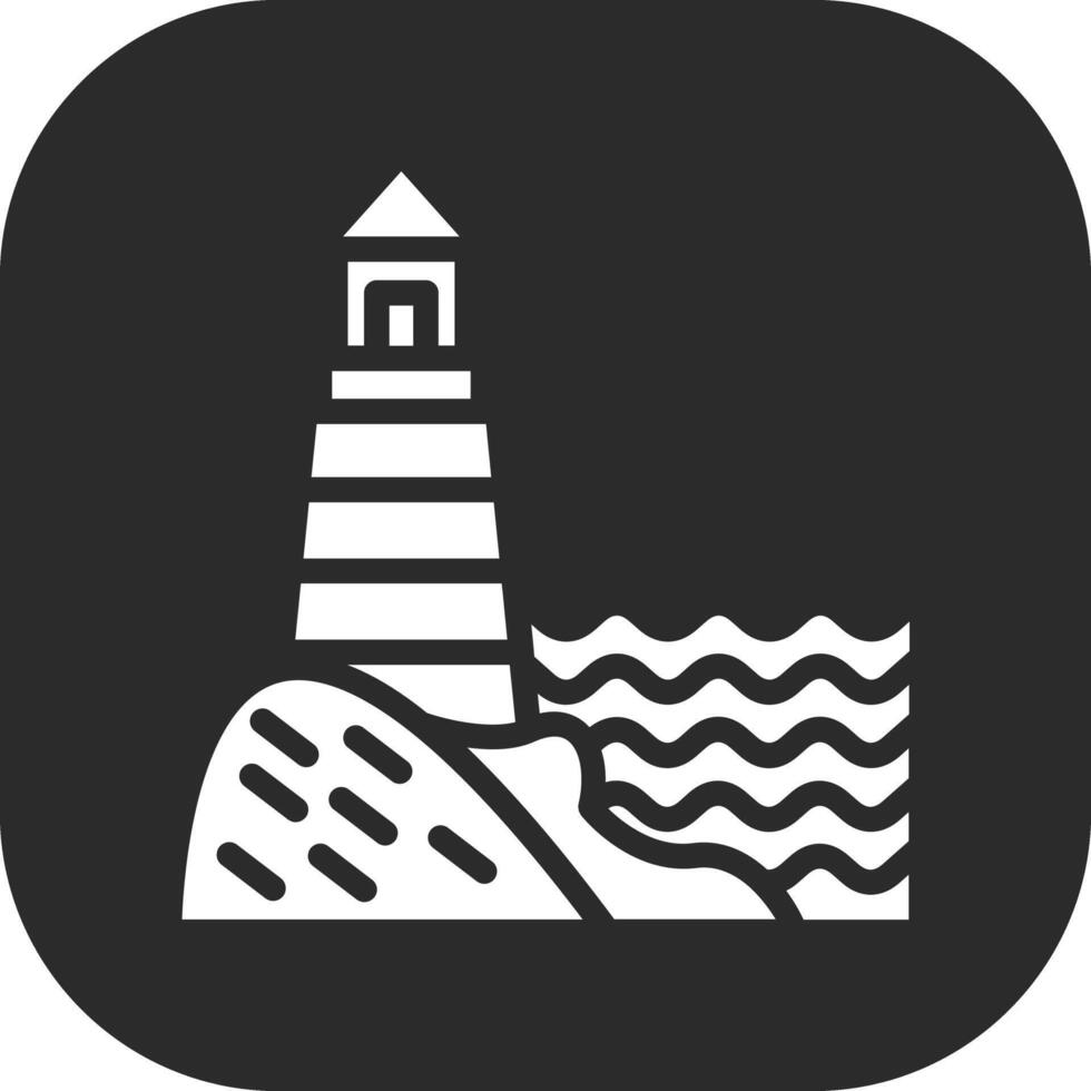 Lighthouse Landscape Vector Icon