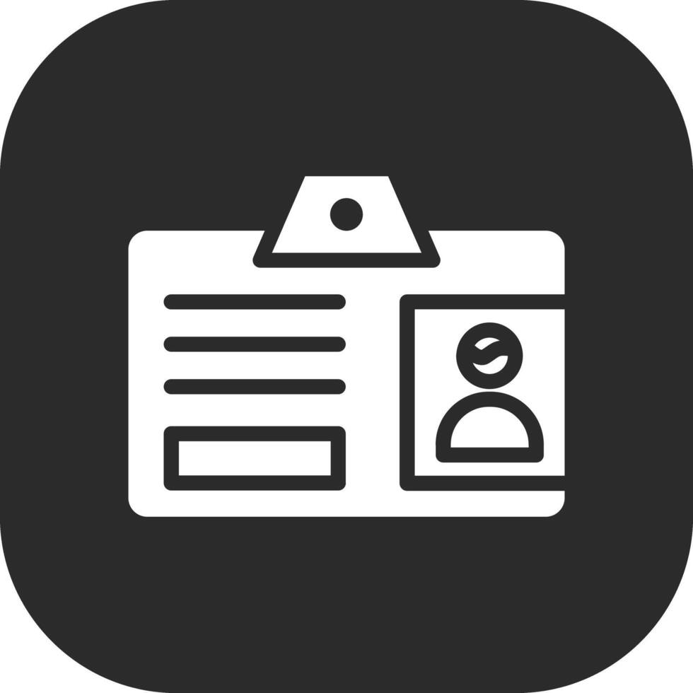 icono de vector de tarjeta de identificación