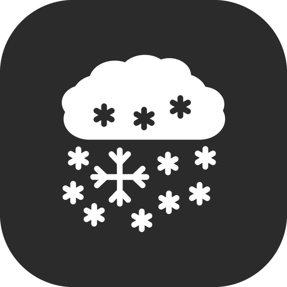 pesado nieve vector icono