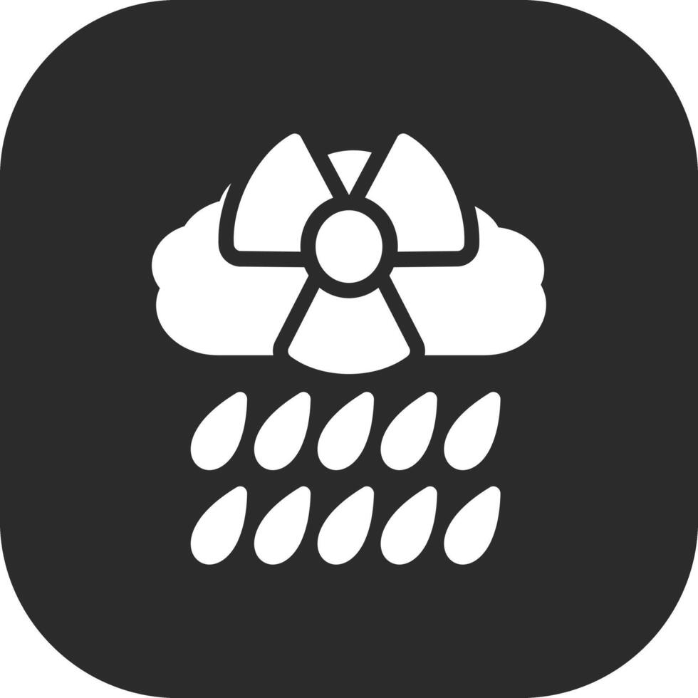 icono de vector de lluvia ácida