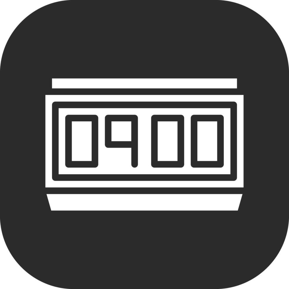 Digital Clock Vector Icon