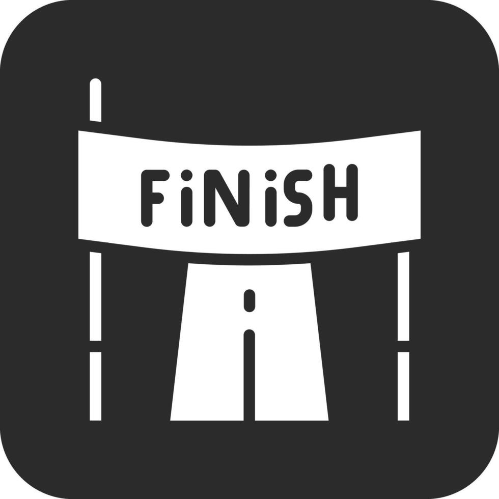 Finish Line Vector Icon