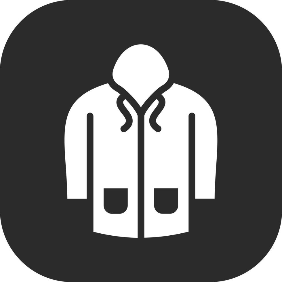 icono de vector de impermeable