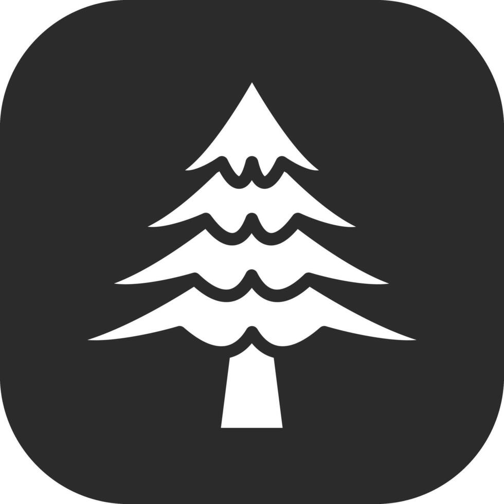 icono de vector de árbol de pino