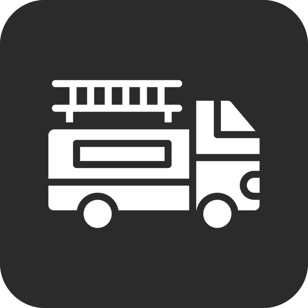 Ladder Truck Vector Icon