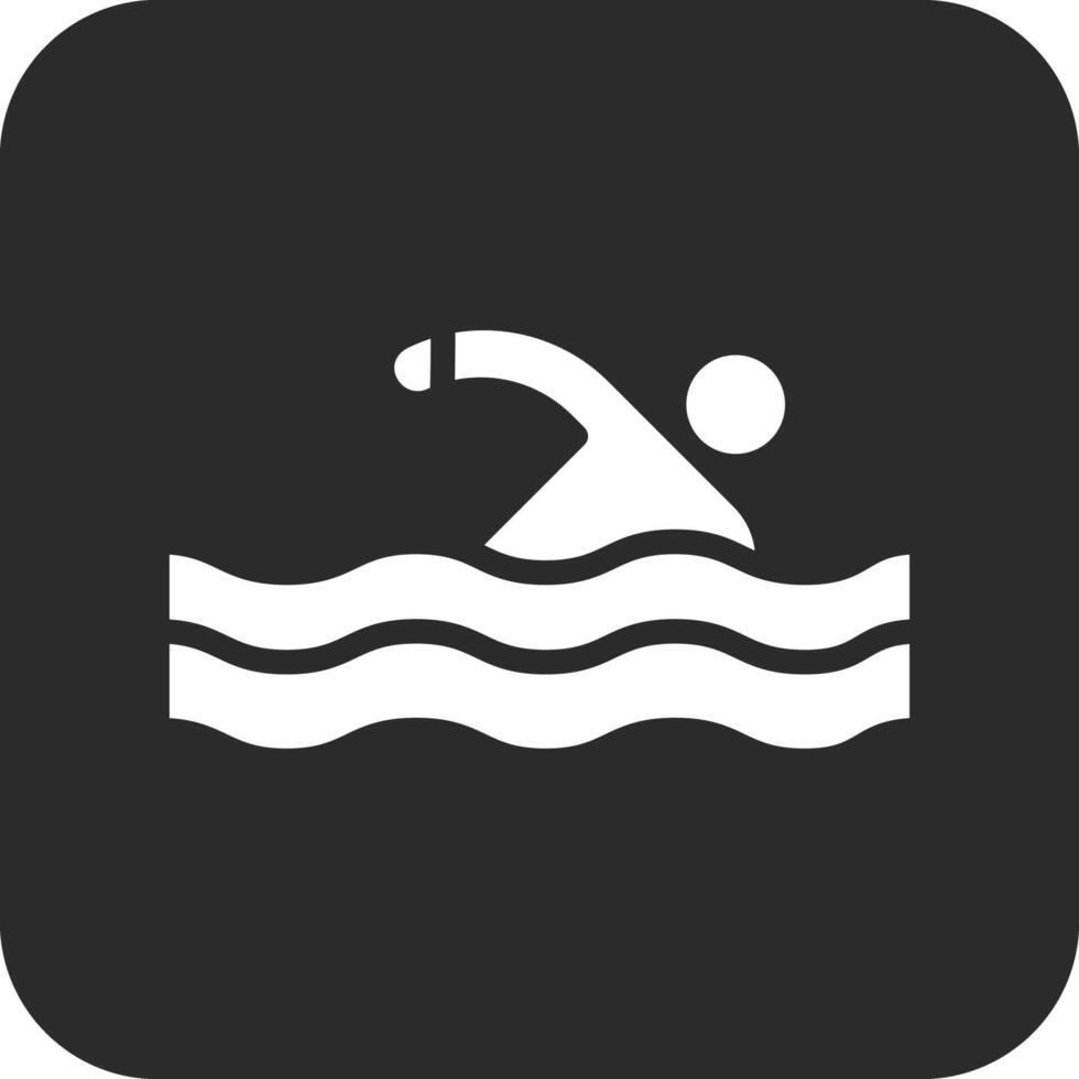 icono de vector de natación