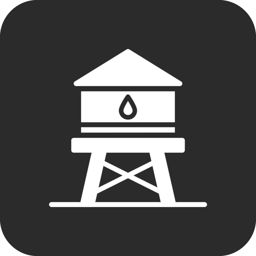 icono de vector de torre de agua