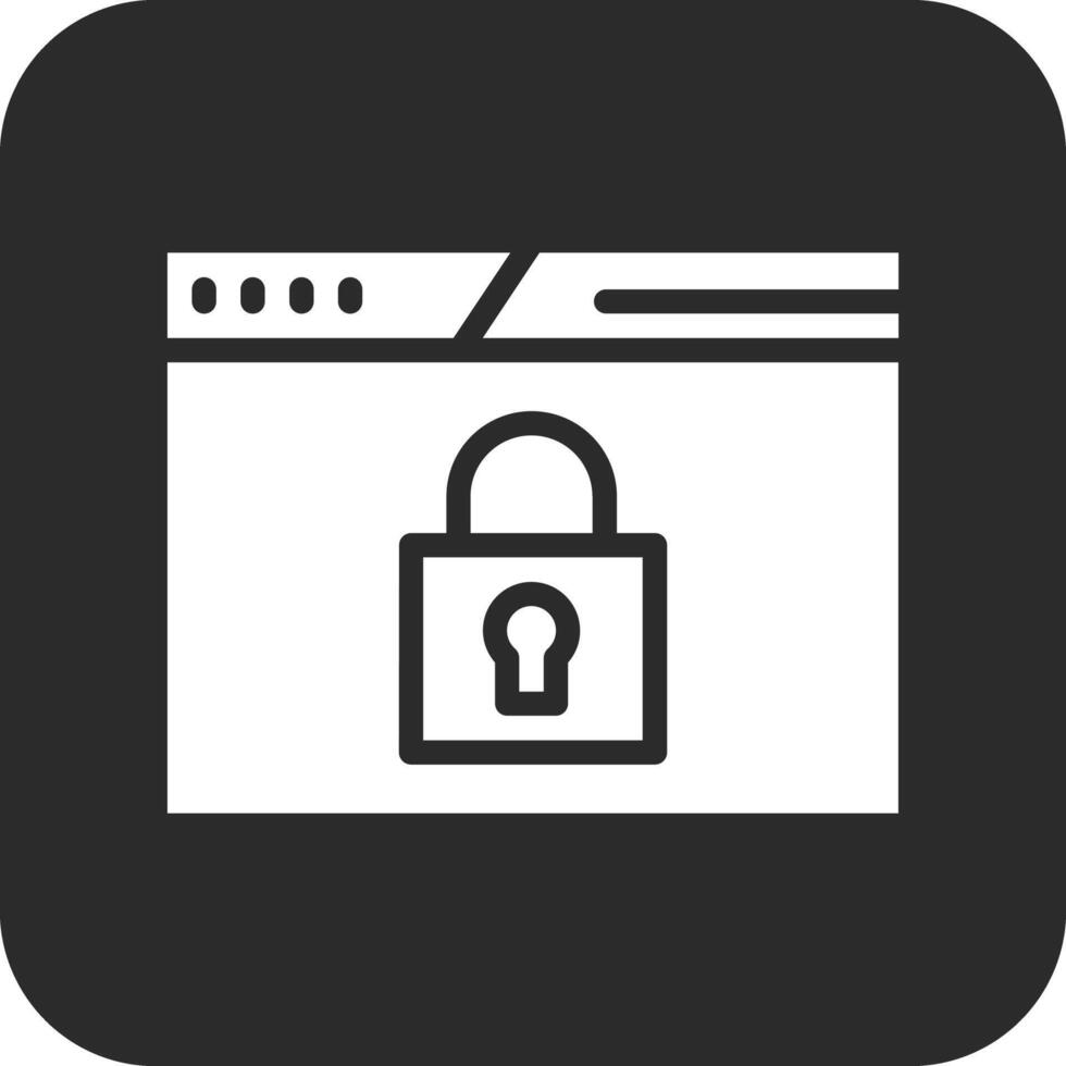 sitio web seguridad vector icono