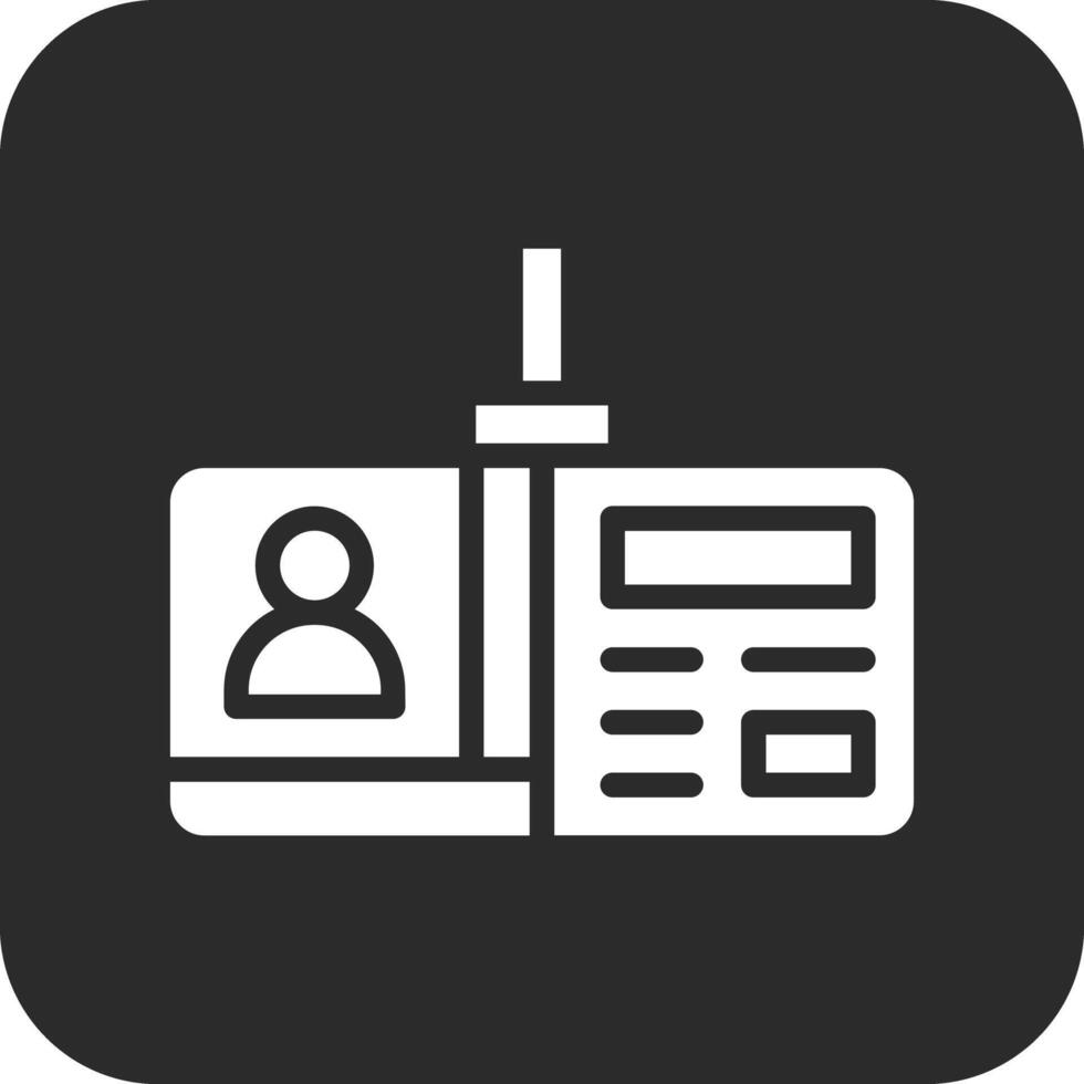 Identification Card Vector Icon