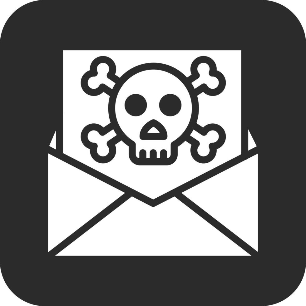 correo electrónico pirateado vector icono