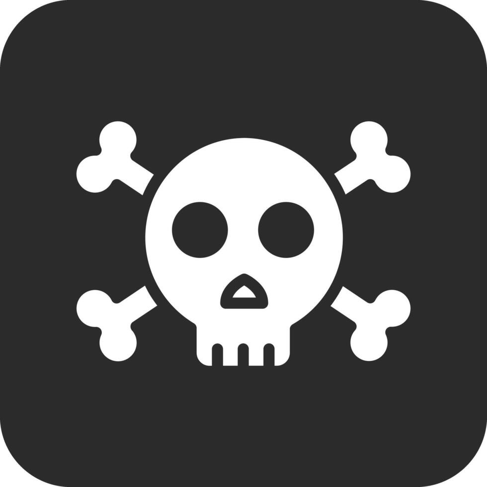 icono de vector de calavera