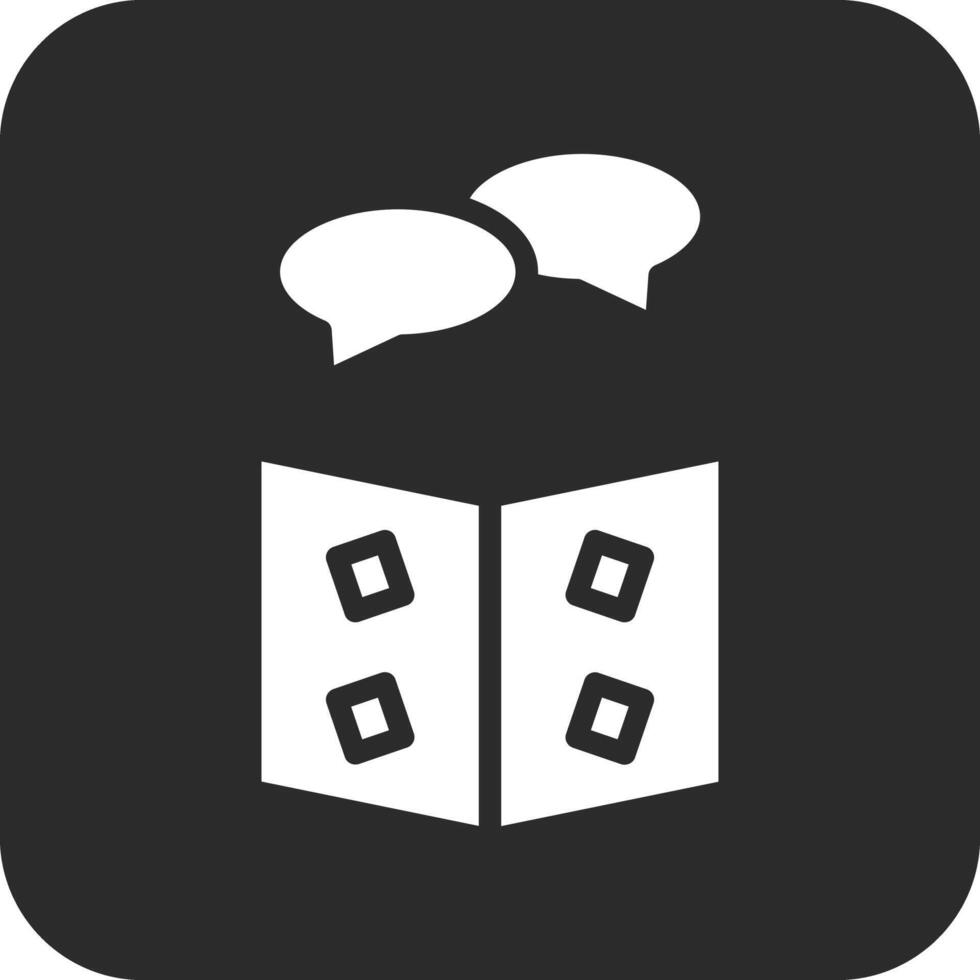 biblioteca charla vector icono