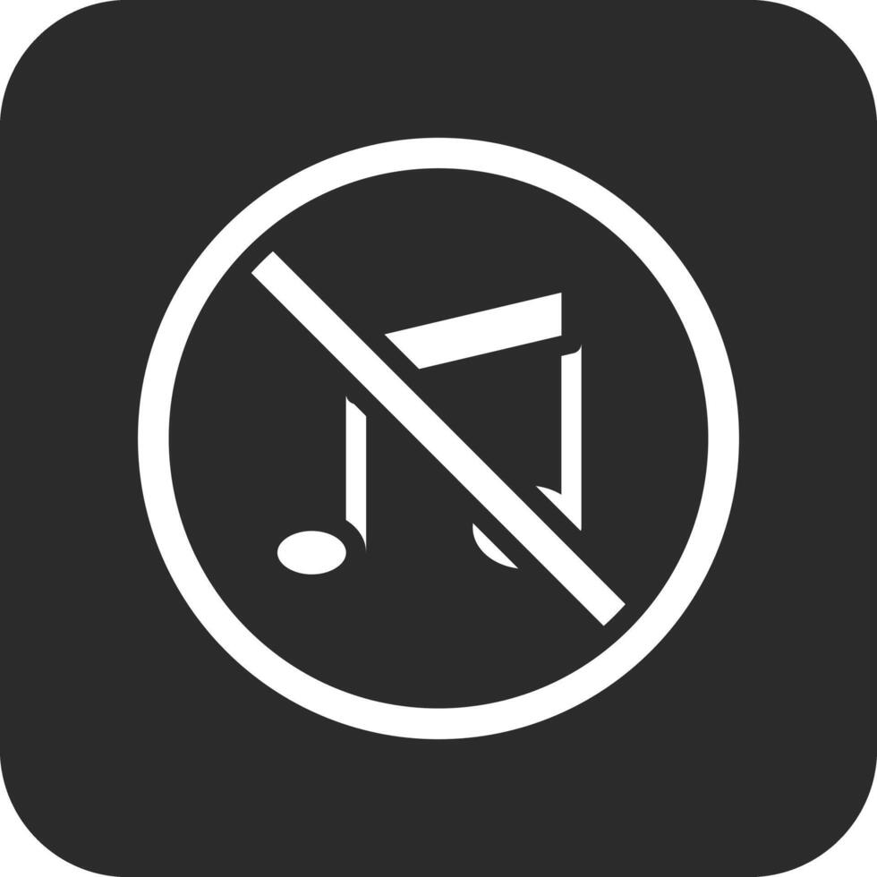 No Music Vector Icon