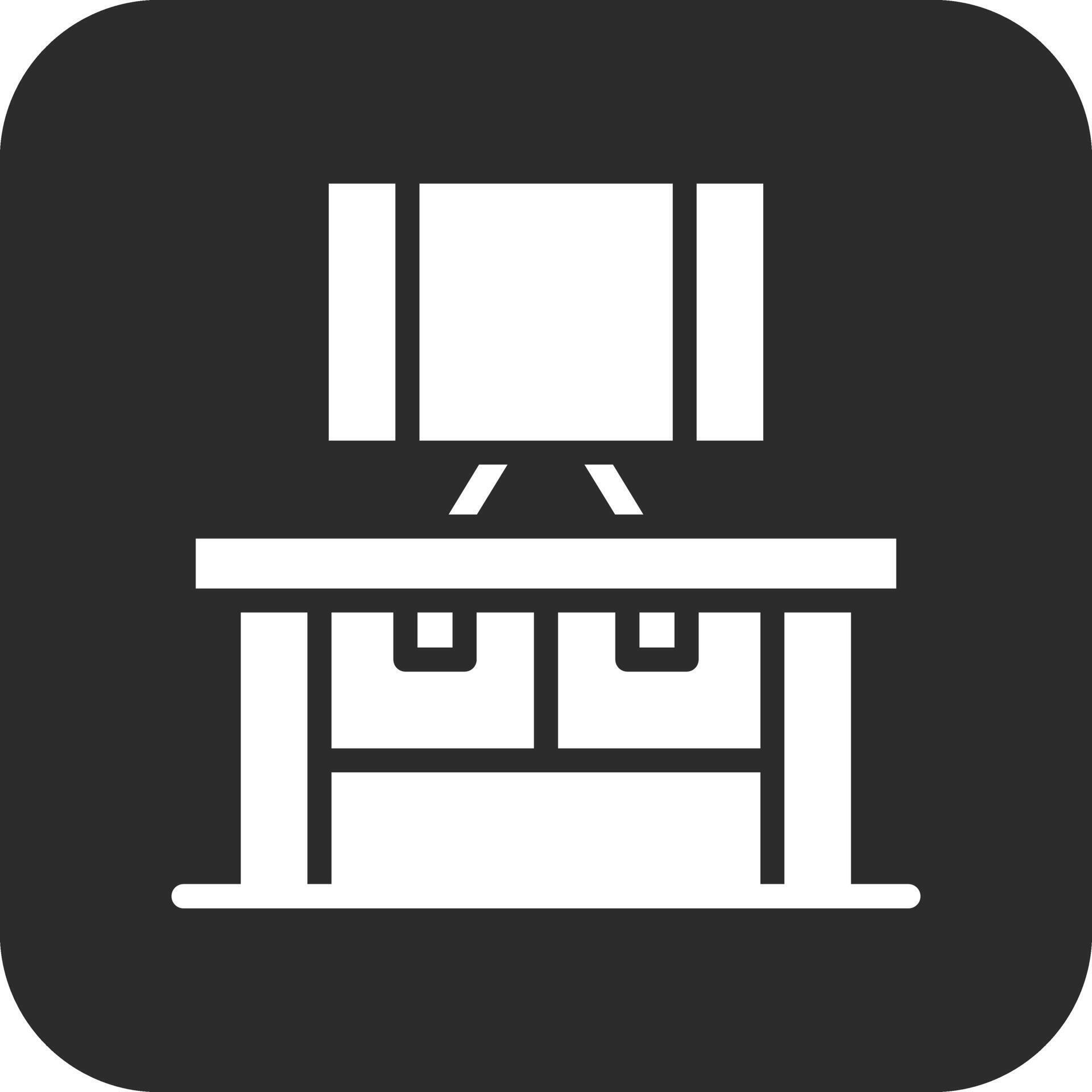 Computer Table Vector Icon 37361719 Vector Art at Vecteezy