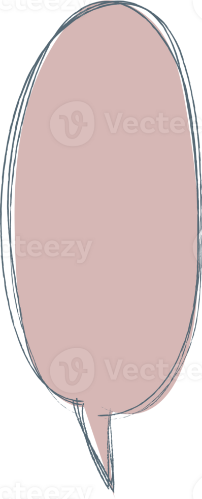 Colorful pastel pink color speech bubble balloon, icon sticker memo keyword planner text box banner, flat png transparent element design