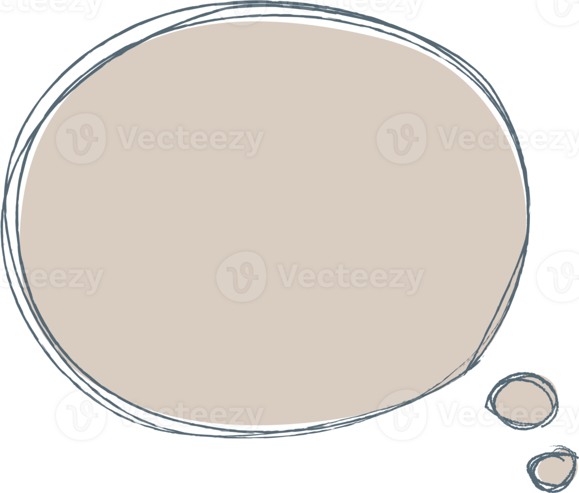Colorful pastel beige color speech bubble balloon, icon sticker memo keyword planner text box banner, flat png transparent element design