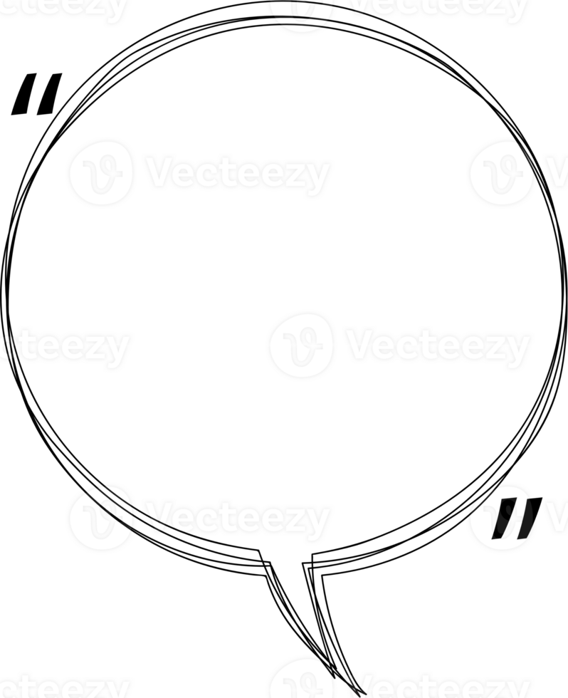 speech bubble balloon with quotation marks, icon sticker memo keyword planner text box banner, flat png transparent element design