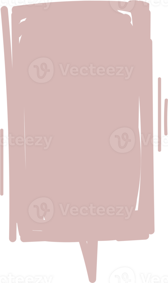 Colorful pastel pink color speech bubble balloon, icon sticker memo keyword planner text box banner, flat png transparent element design