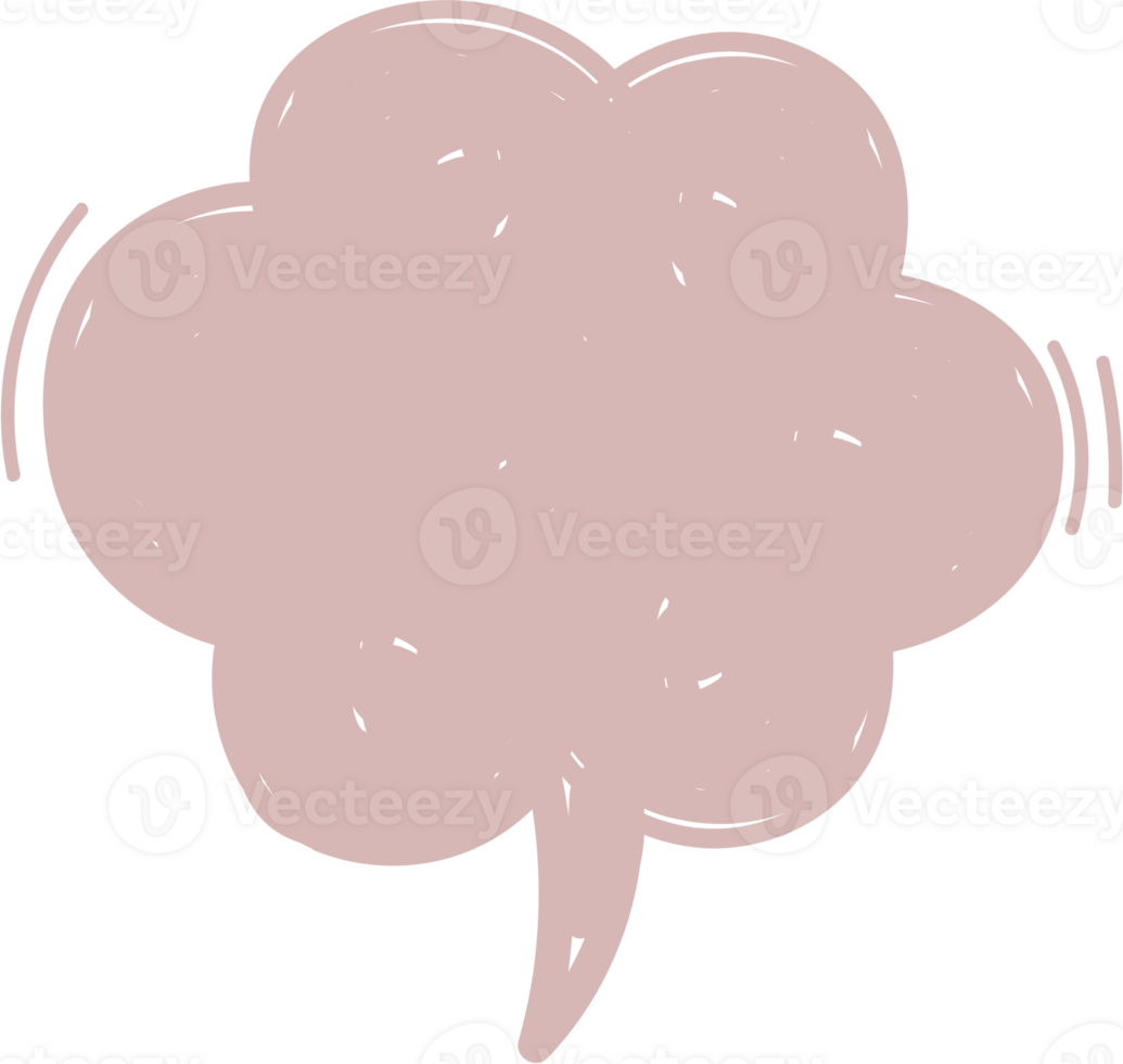 Colorful pastel pink color speech bubble balloon, icon sticker memo keyword planner text box banner, flat png transparent element design