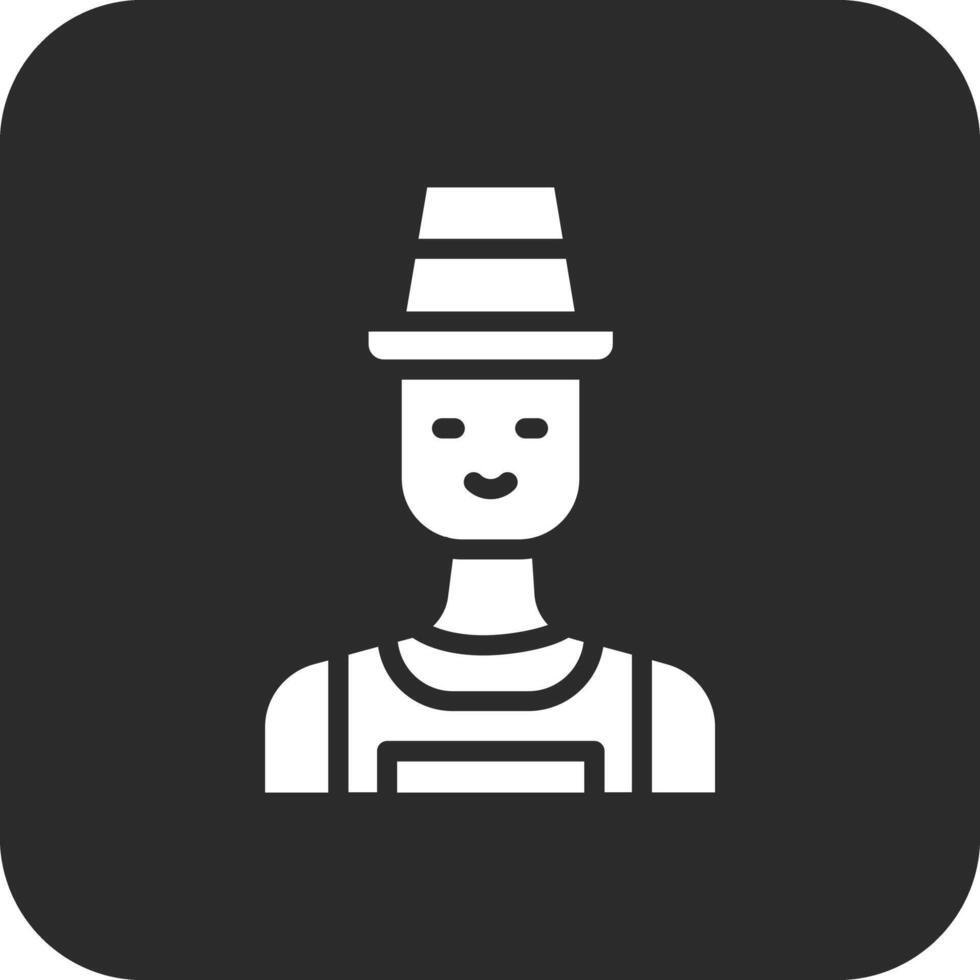 Male Farmer Vector Icon