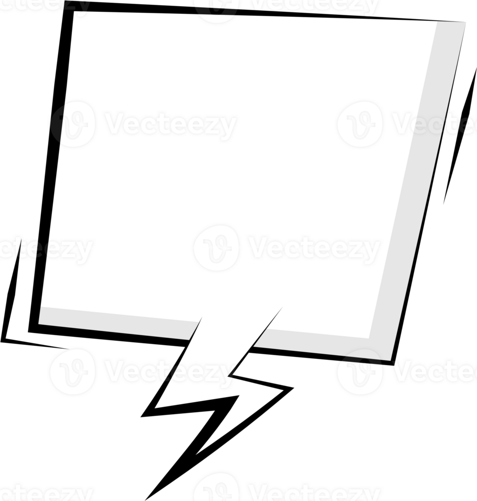 Black and white color speech bubble balloon, icon sticker memo keyword planner text box banner, flat png transparent element design