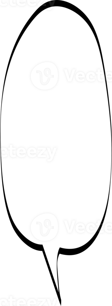 Black and white color speech bubble balloon, icon sticker memo keyword planner text box banner, flat png transparent element design