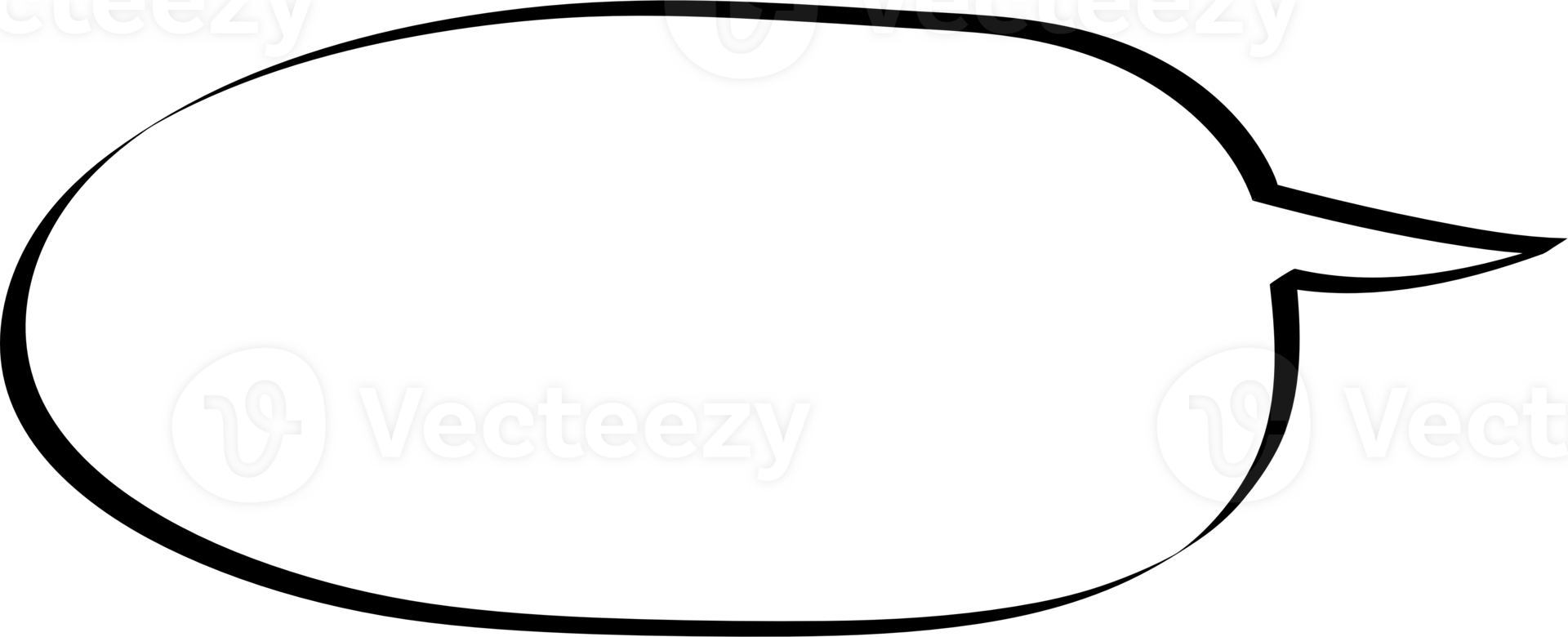 Black and white color speech bubble balloon, icon sticker memo keyword planner text box banner, flat png transparent element design
