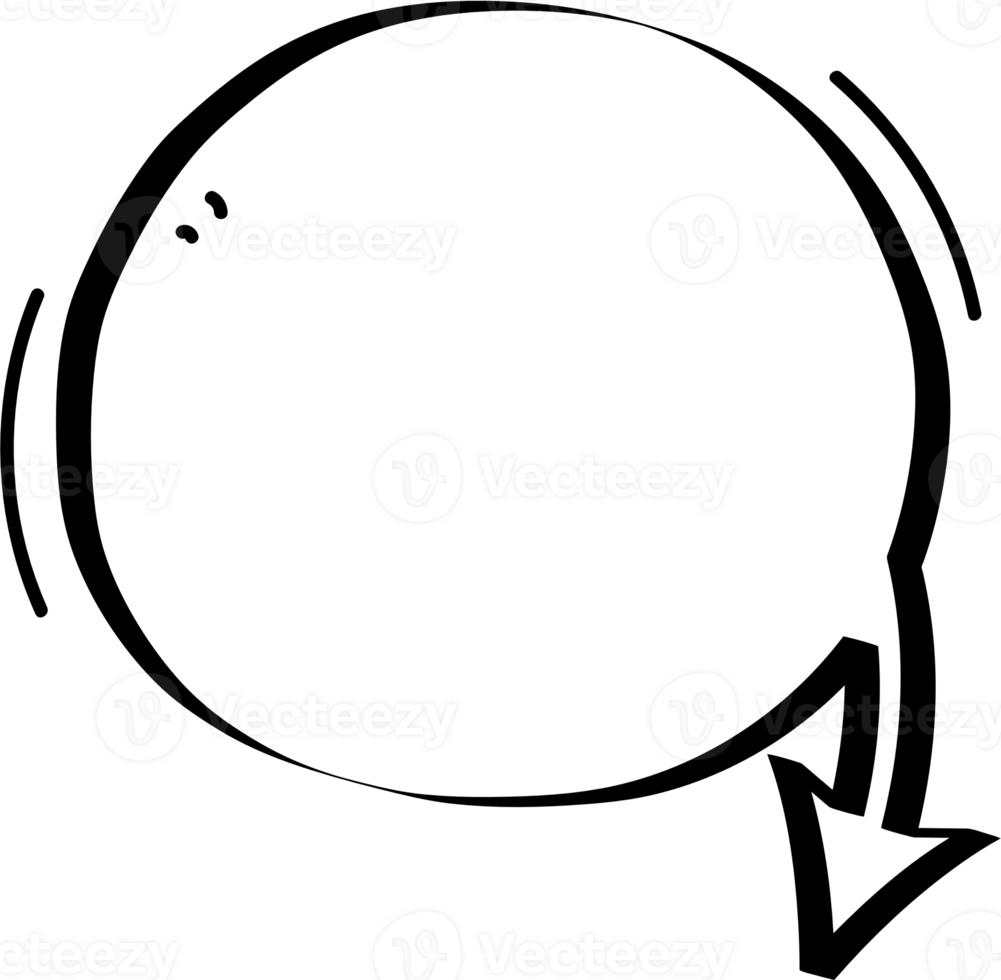 Black and white color arrow point speech bubble balloon, icon sticker memo keyword planner text box banner, flat png transparent element design