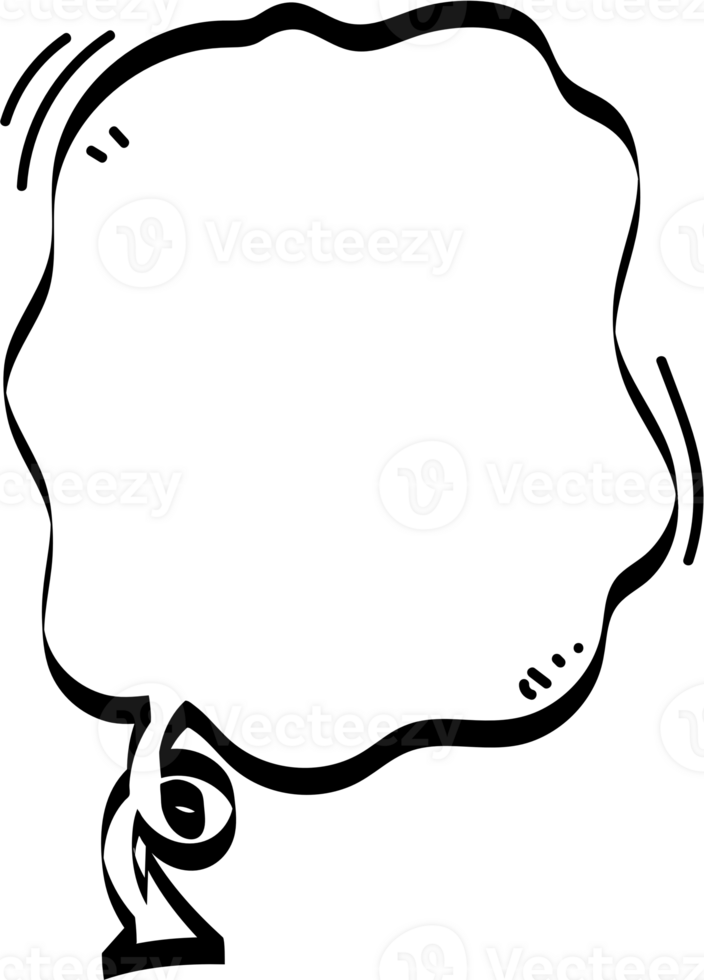 Black and white color arrow point speech bubble balloon, icon sticker memo keyword planner text box banner, flat png transparent element design