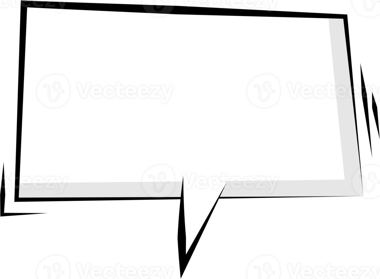 Black and white color speech bubble balloon, icon sticker memo keyword planner text box banner, flat png transparent element design
