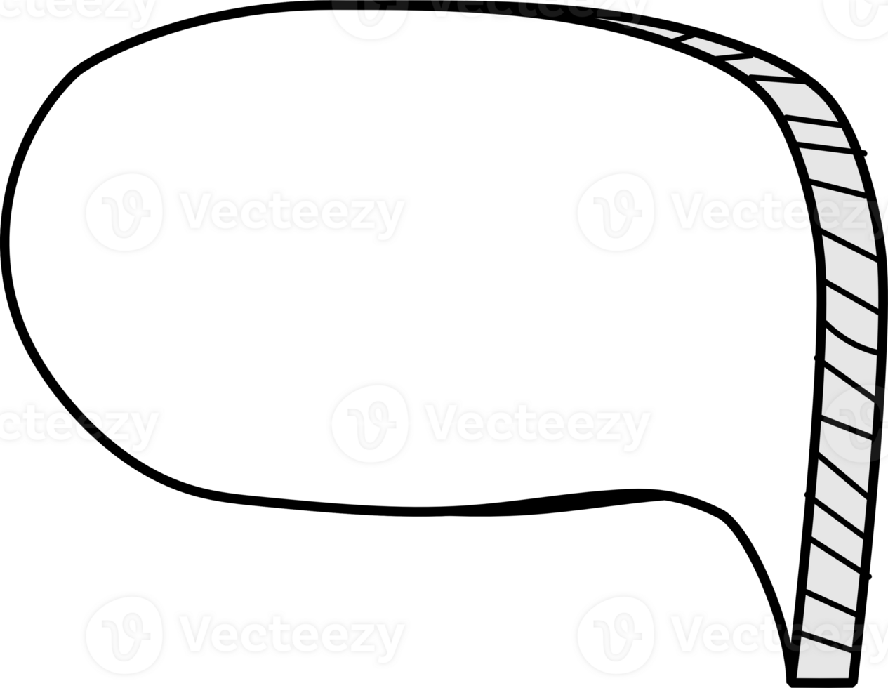 3d white color speech bubble balloon icon sticker memo keyword planner text box banner, flat png transparent element design