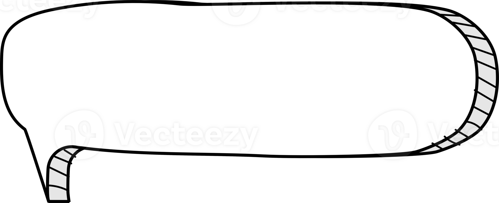 3d white color speech bubble balloon icon sticker memo keyword planner text box banner, flat png transparent element design